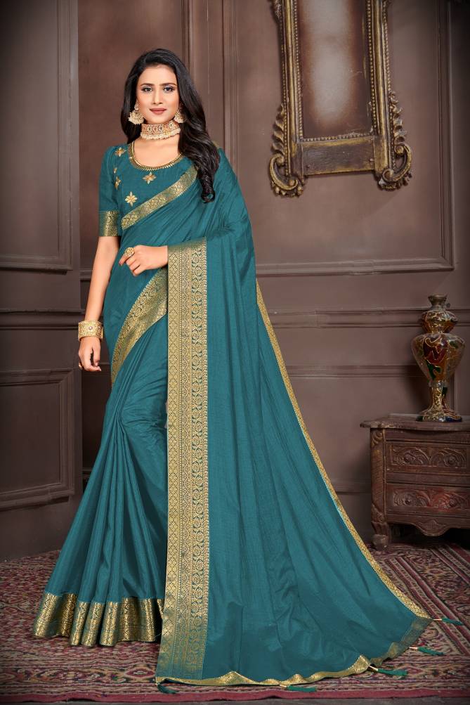 Zeekha 2 Fancy New Exclusive Wear Vichitra Silk Designer Saree Collection